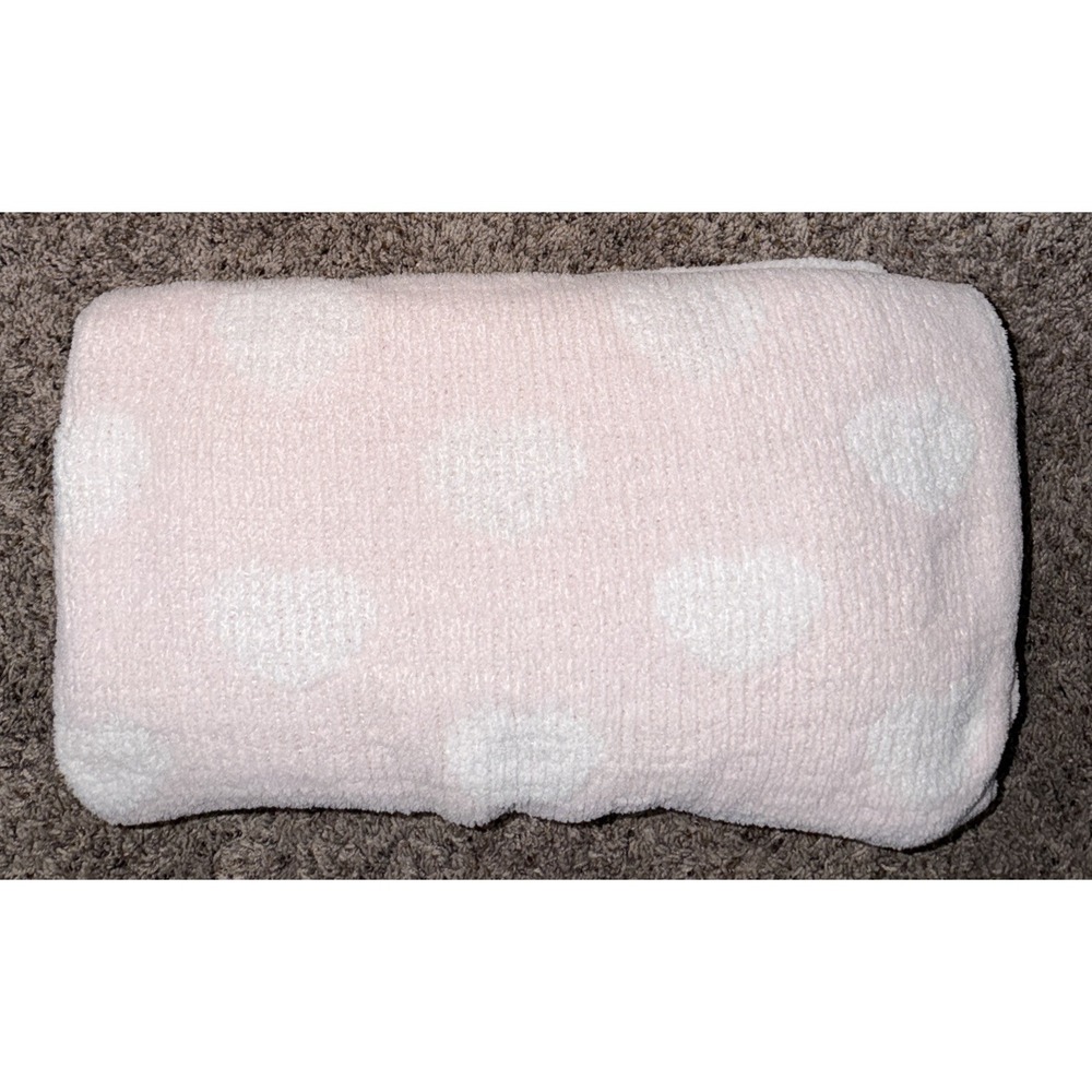 Tadpoles Baby Blanket Lovey Pink White Polka Dot